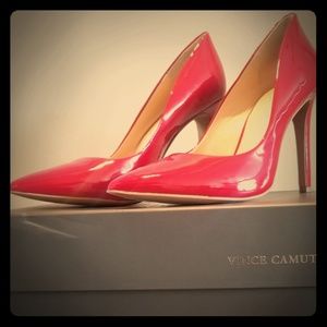 Vince Camuto True Red Patent Pumps